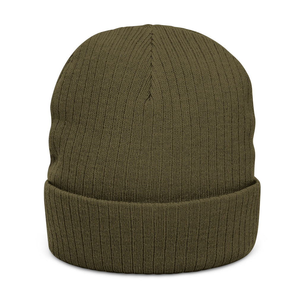 Embroidered Logo Ribbed Beanie — Insane