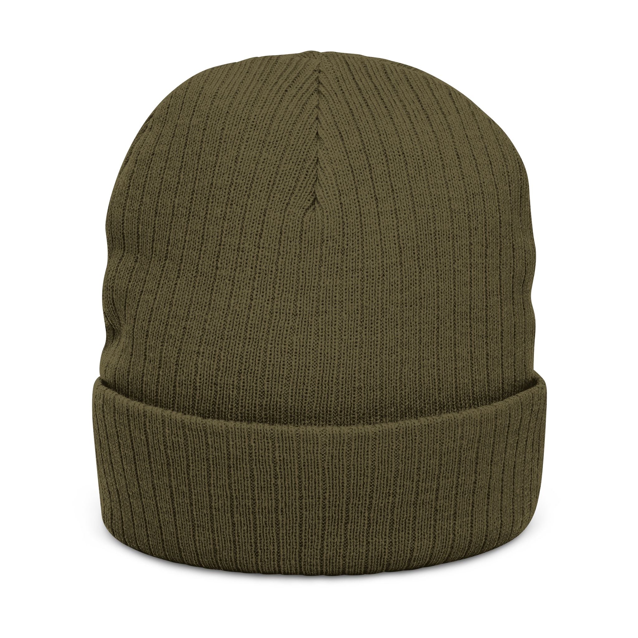 Embroidered Logo Ribbed Beanie — Insane
