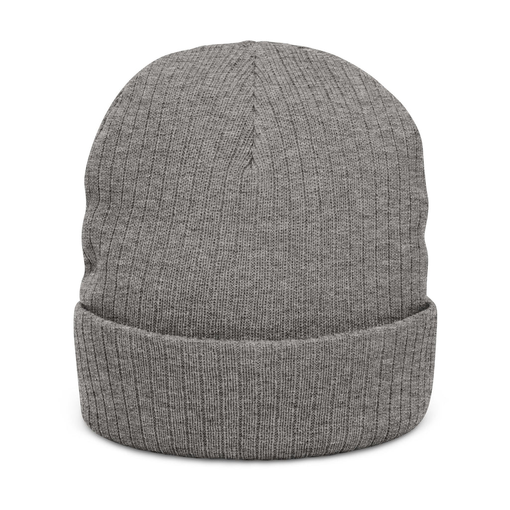 Embroidered Logo Ribbed Beanie — Insane