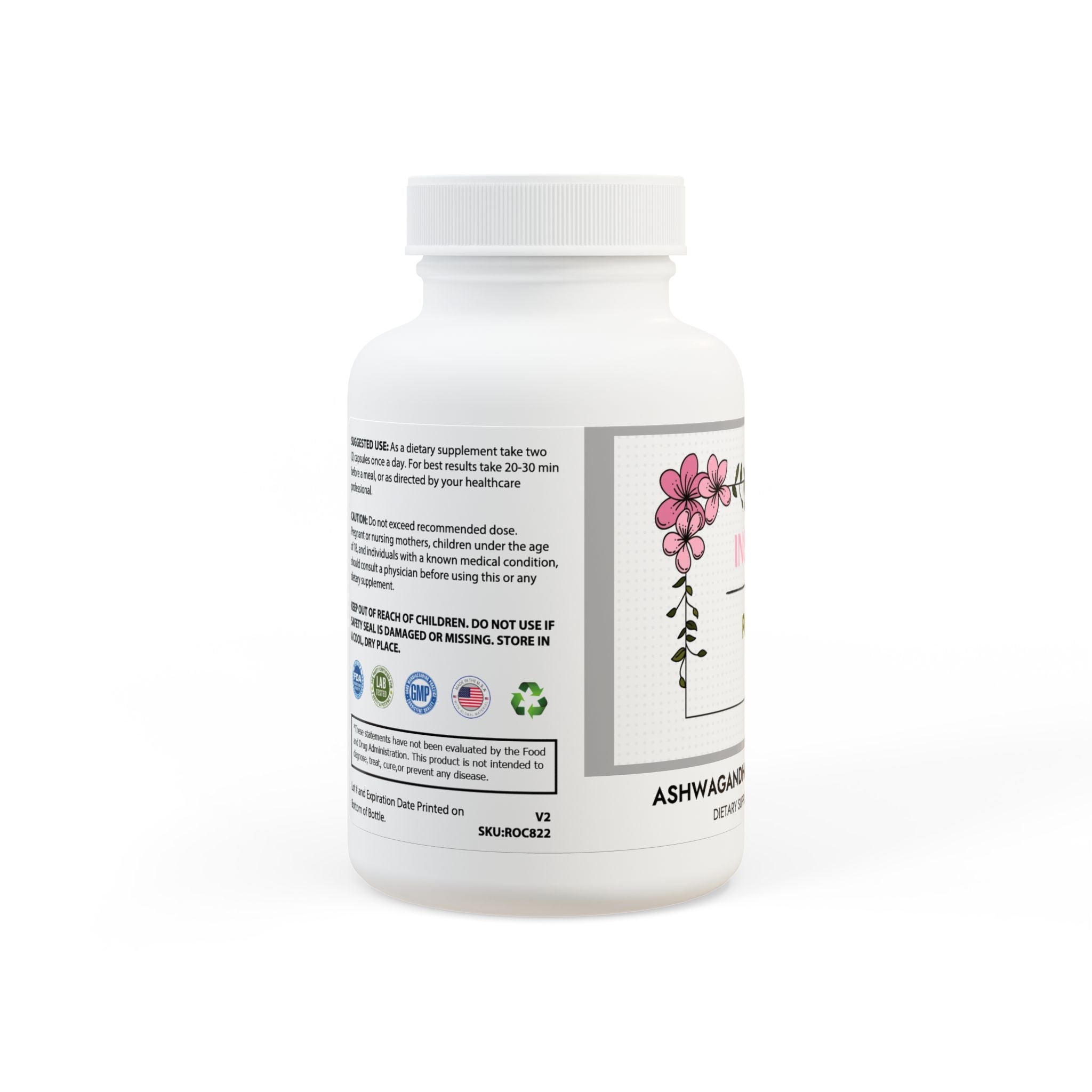 Ashwagandha and Black Pepper Supplement (60 capsules)