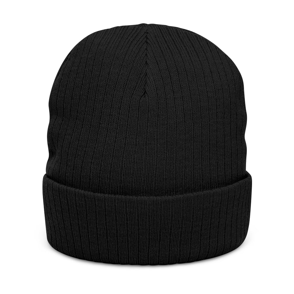 Embroidered Logo Ribbed Beanie — Insane