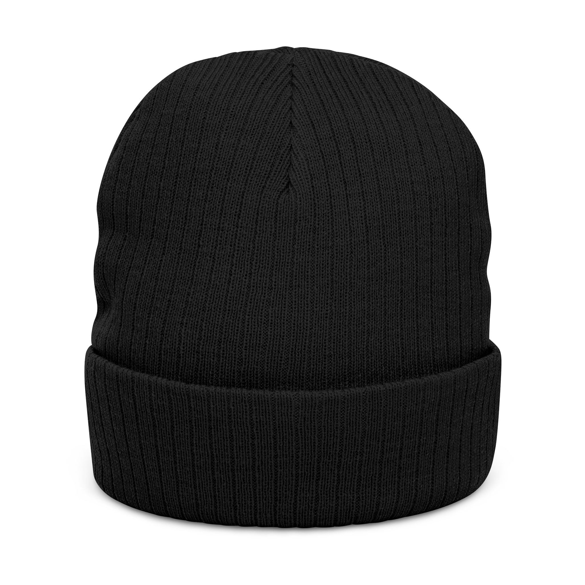 Embroidered Logo Ribbed Beanie — Insane
