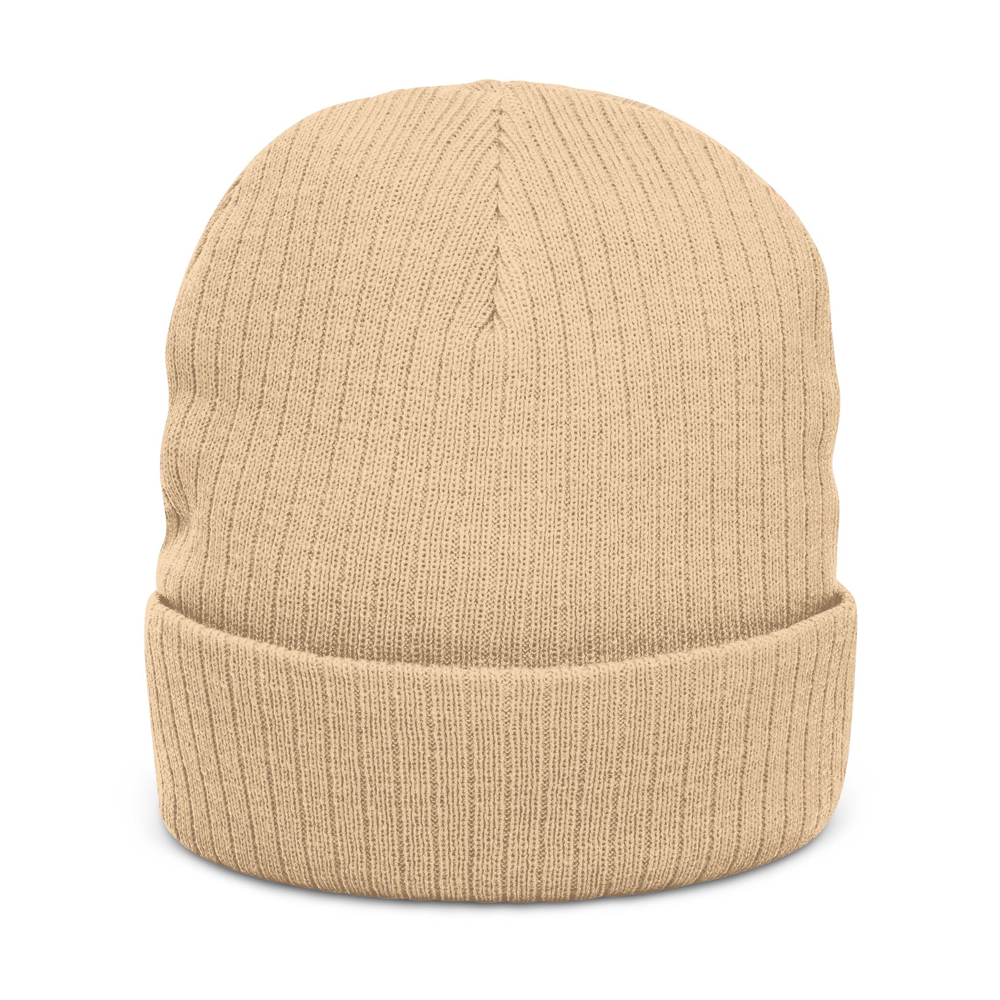Embroidered Logo Ribbed Beanie — Insane