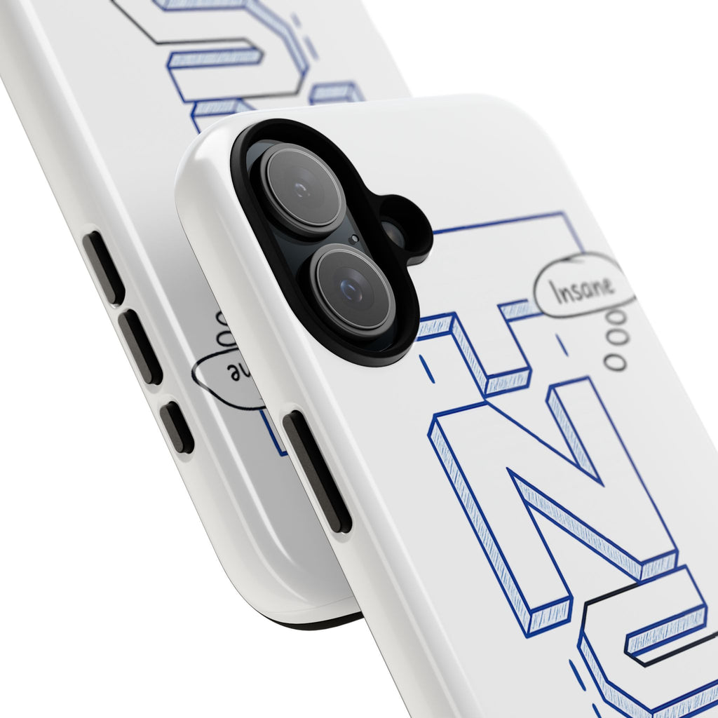 3D Bold Block Text Phone Case — Insane