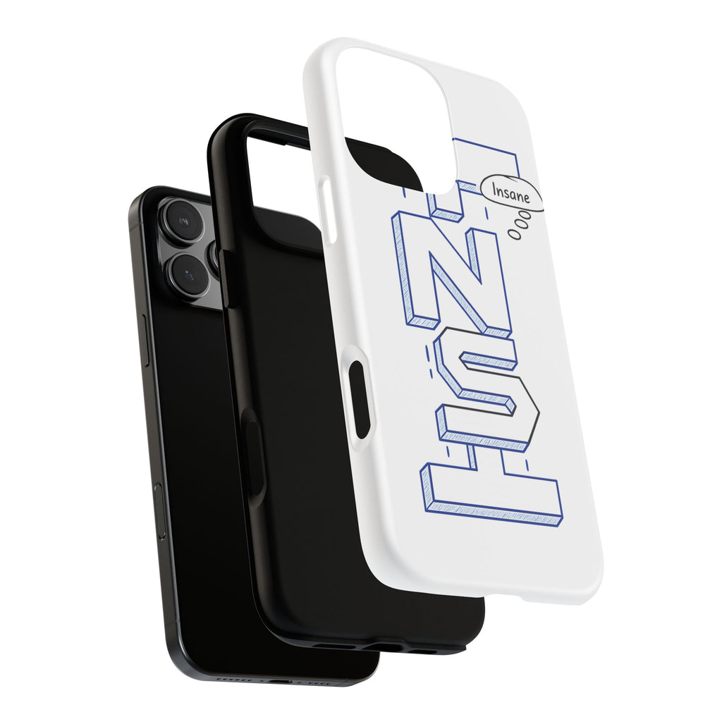 3D Bold Block Text Phone Case — Insane