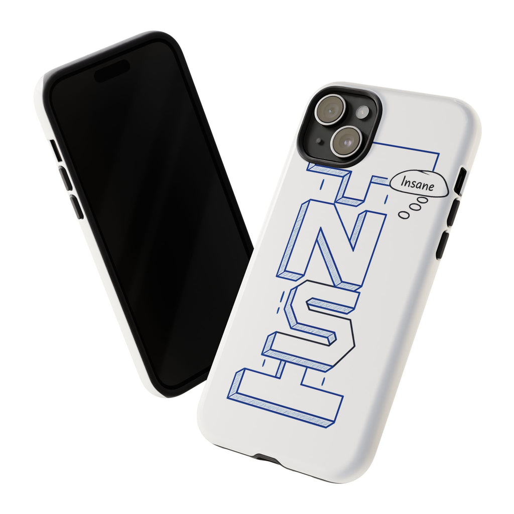 3D Bold Block Text Phone Case — Insane