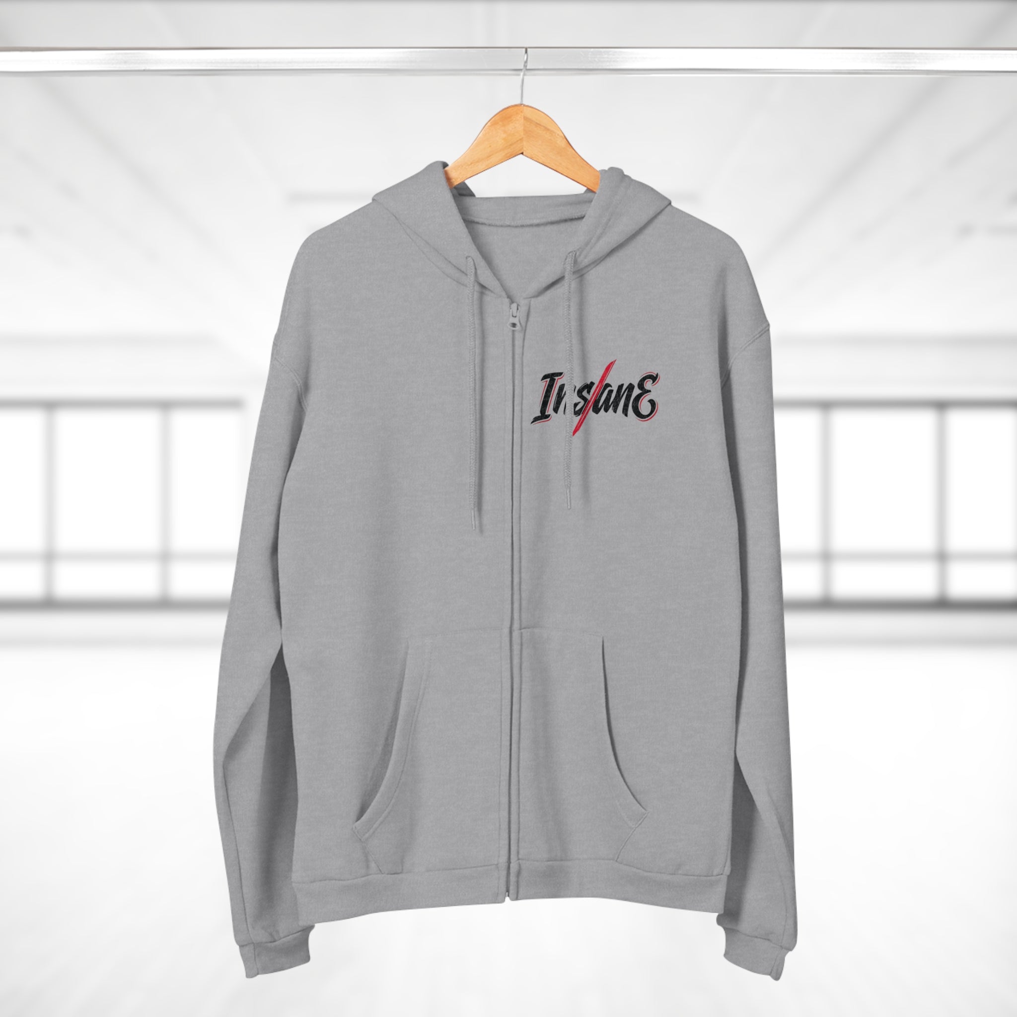 Lightning Logo Zip-Up Hoodie — Insane