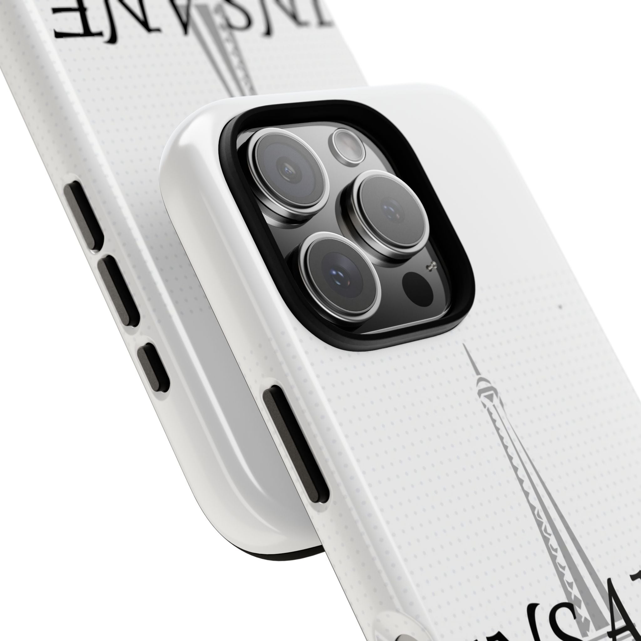 3D Isometric Text Phone Case — Insane