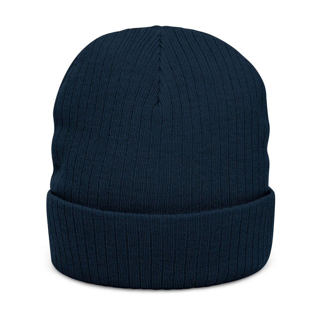 Embroidered Logo Ribbed Beanie — Insane