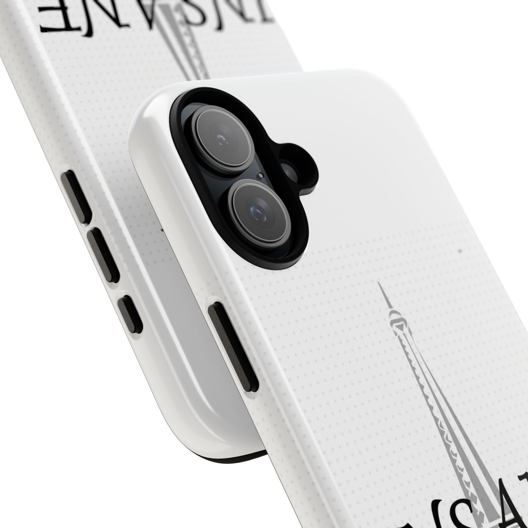 3D Isometric Text Phone Case — Insane