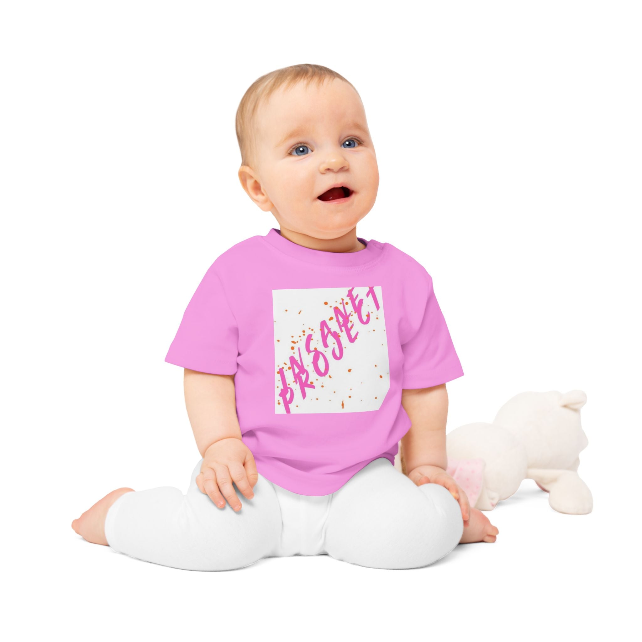 Pink Princess Script Pocket Tee — Baby Gift