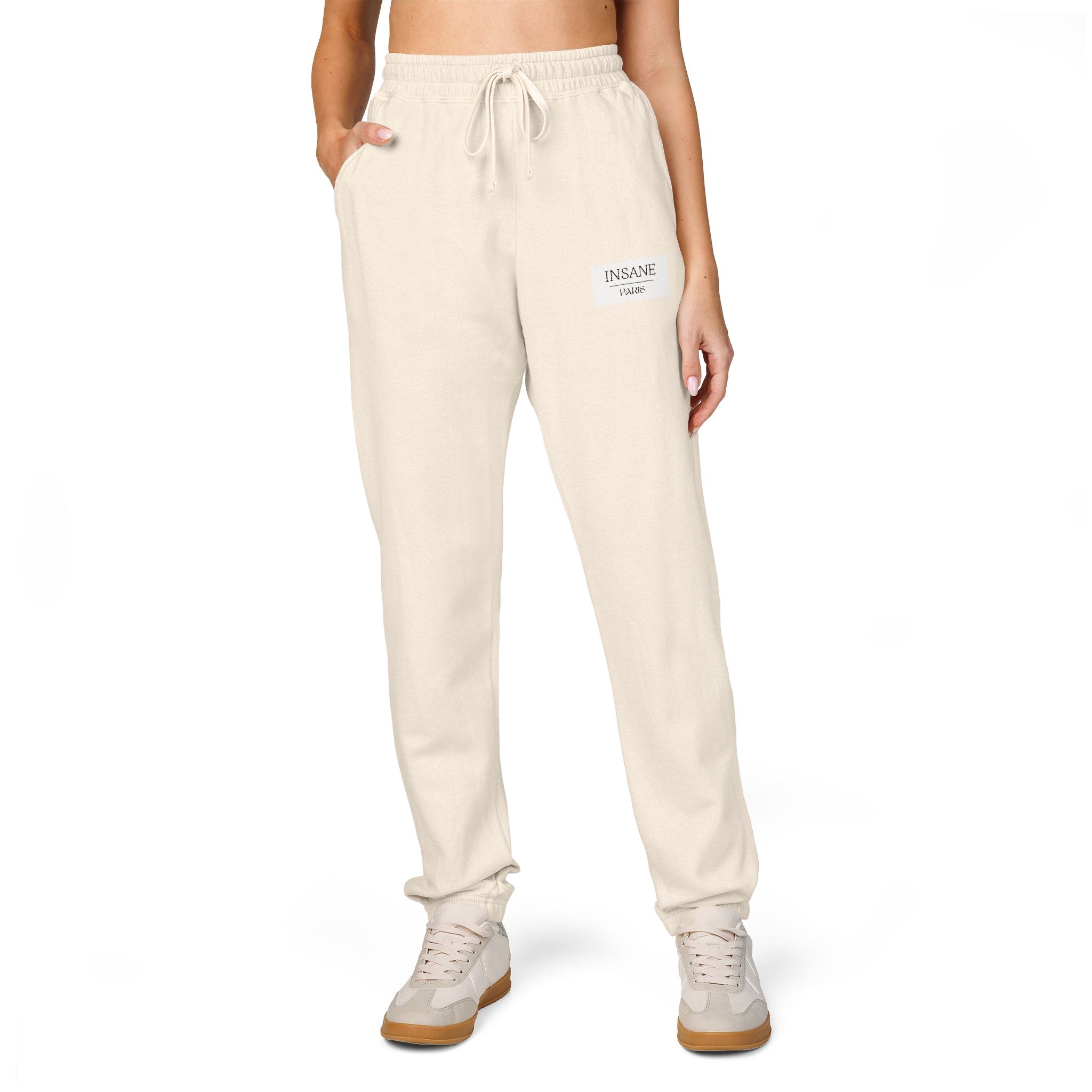 Embroidered Patch Fleece Joggers — Insane