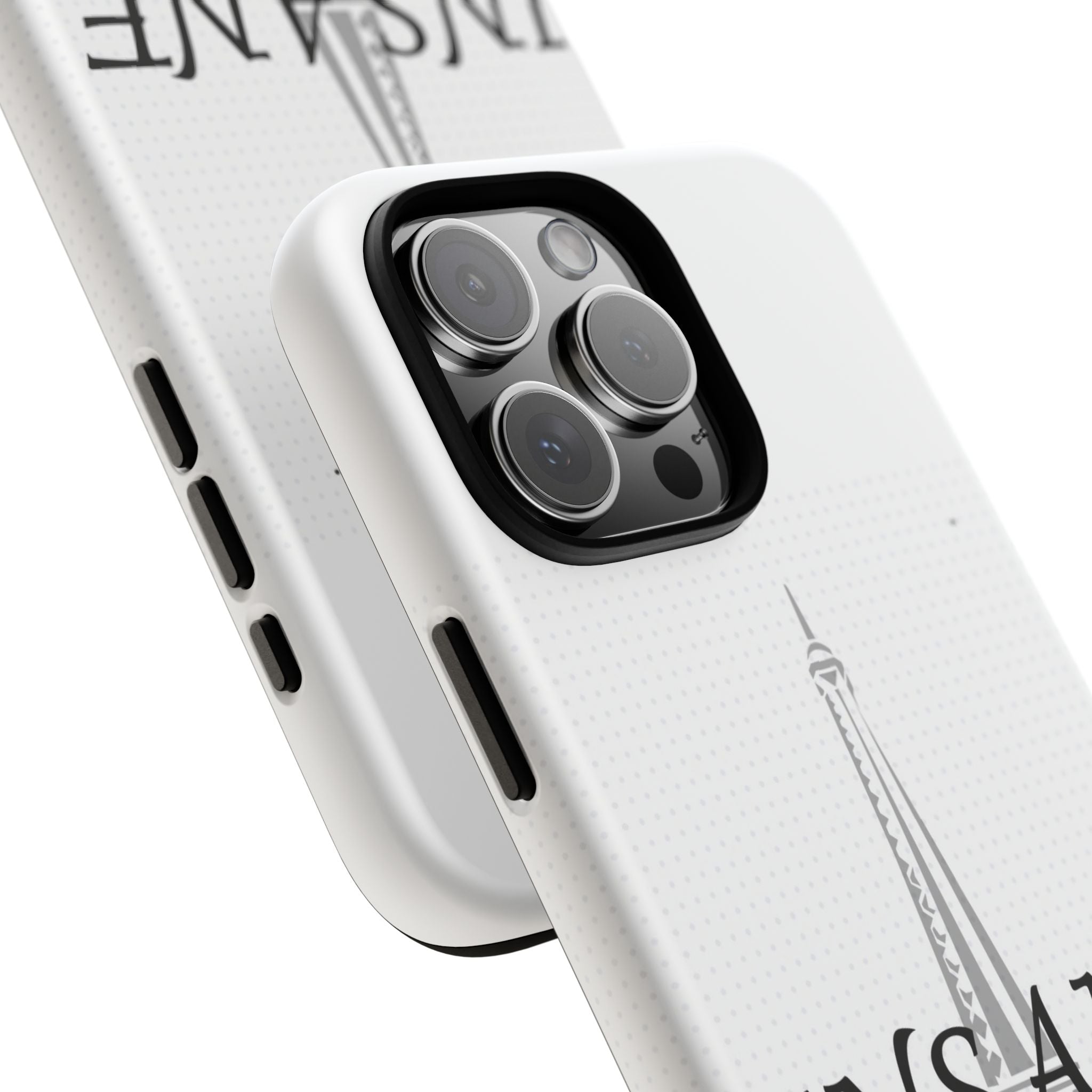 3D Isometric Text Phone Case — Insane