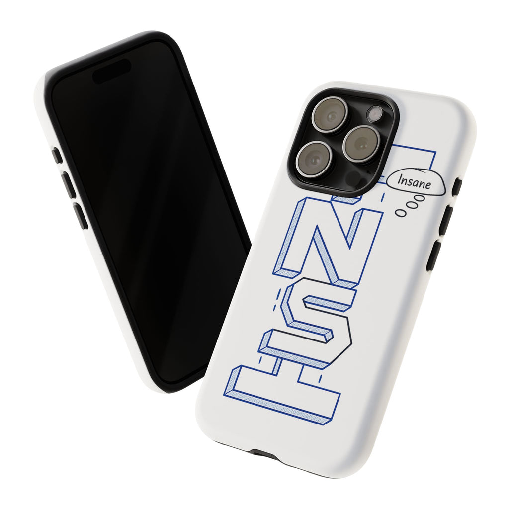 3D Bold Block Text Phone Case — Insane