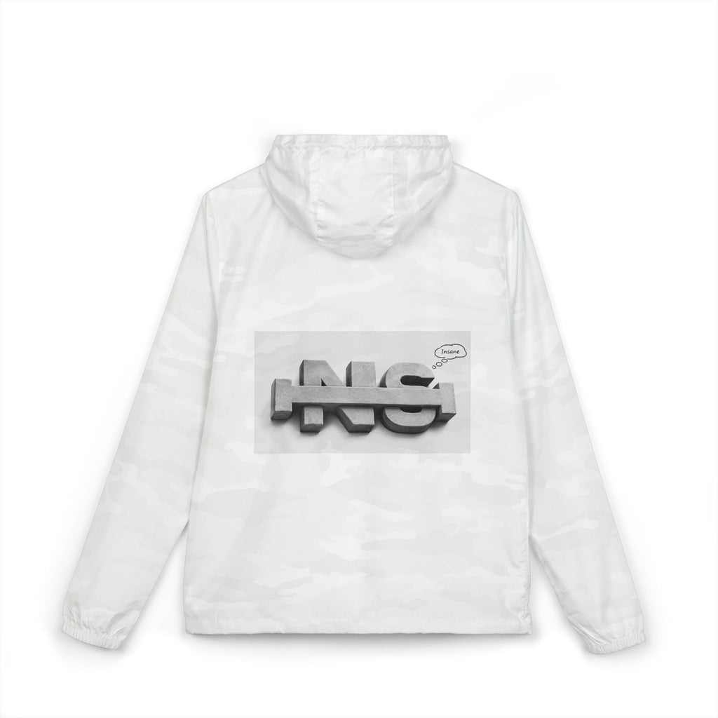 Minimal 3D Logo Hooded Windbreaker — Insane