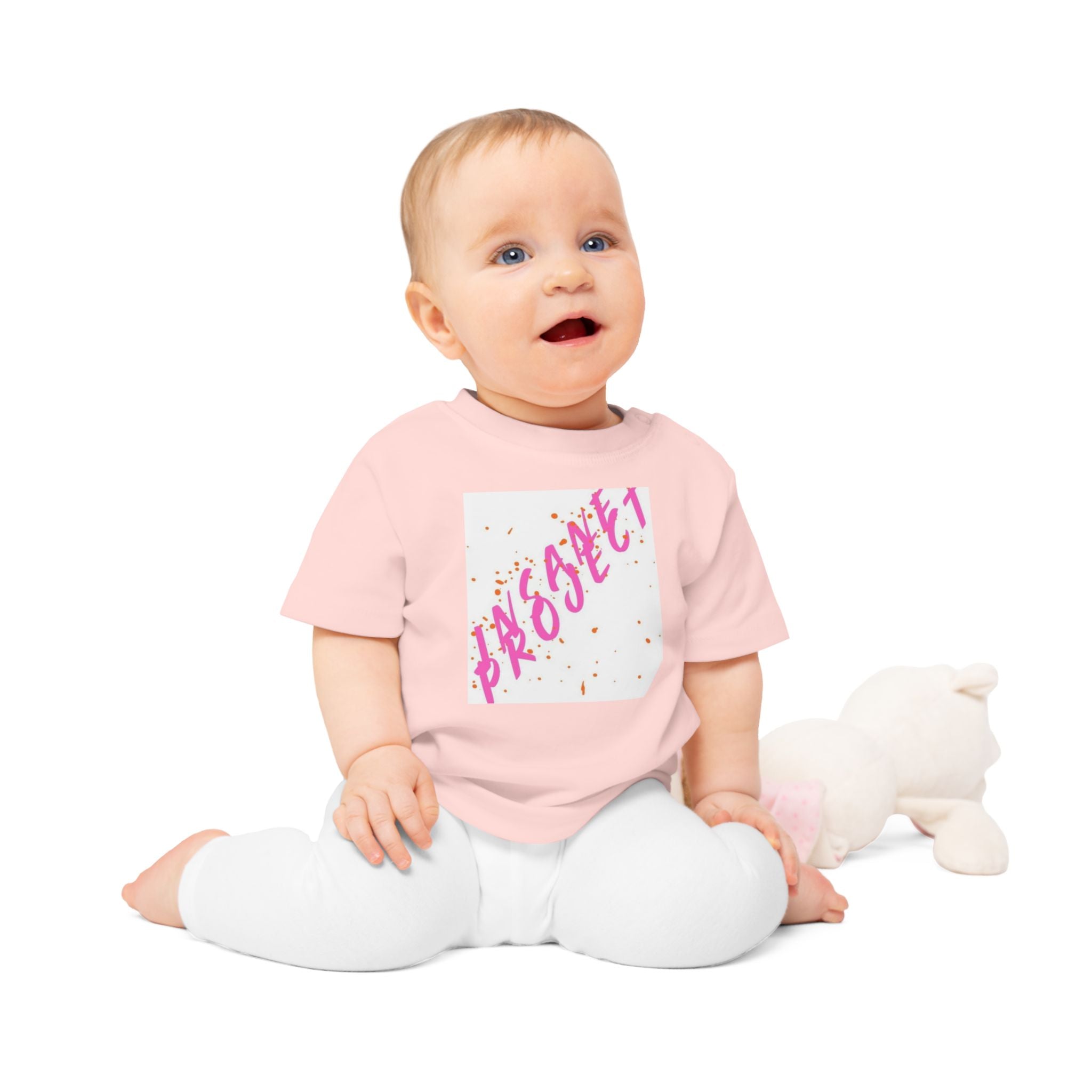 Pink Princess Script Pocket Tee — Baby Gift