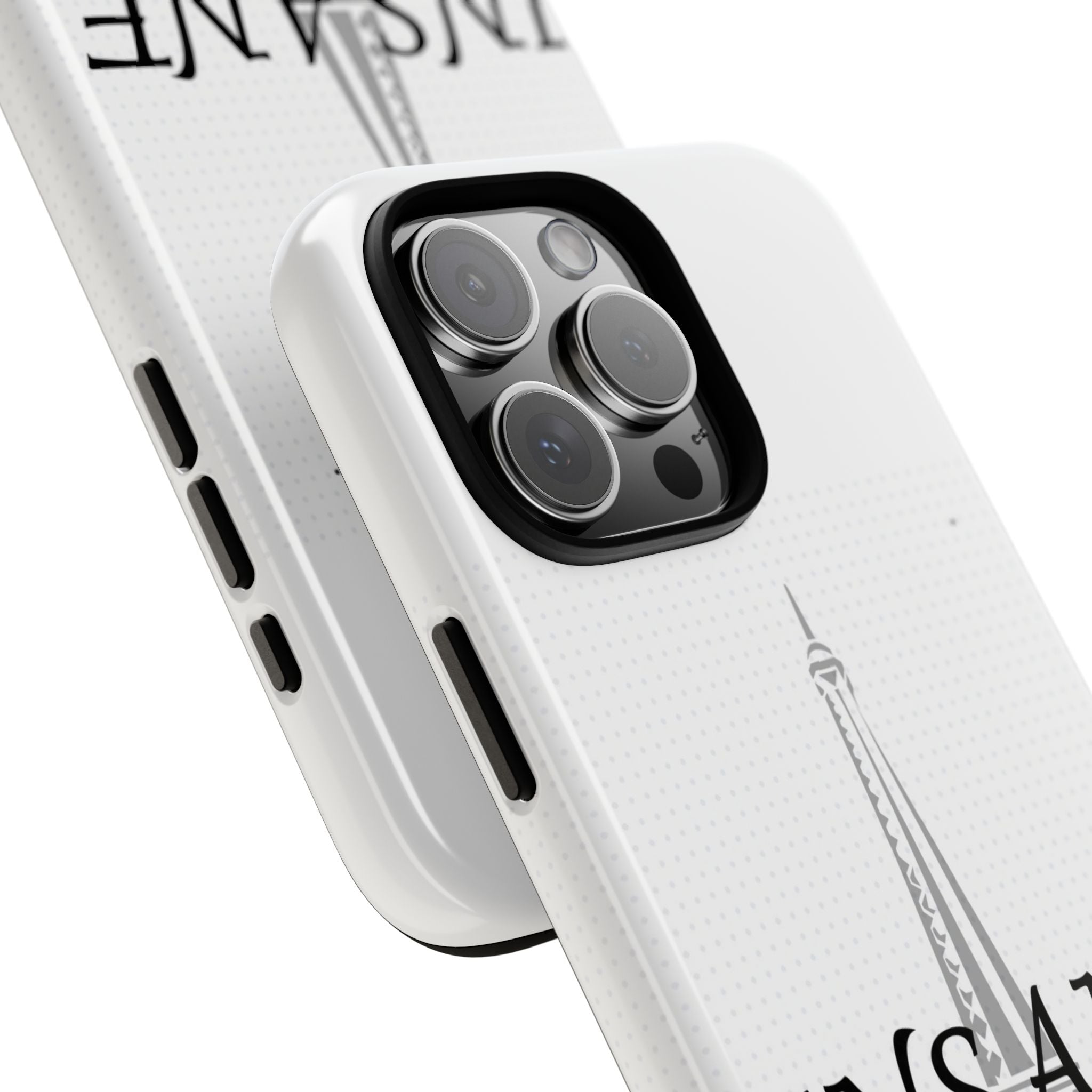 3D Isometric Text Phone Case — Insane