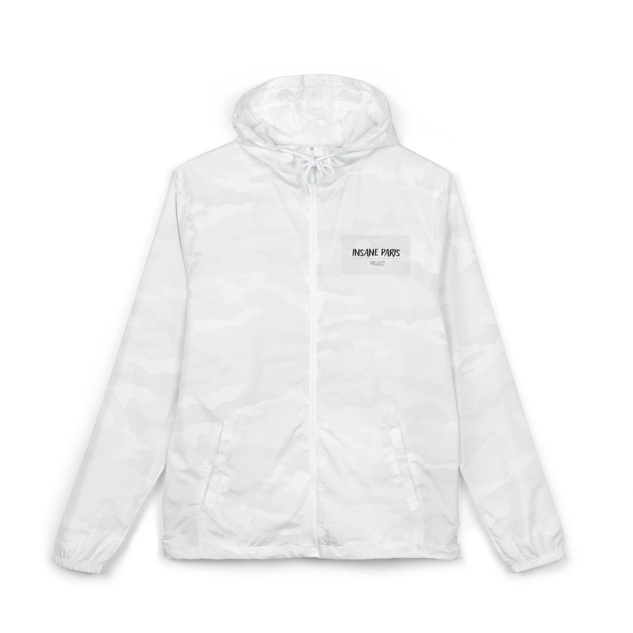 Minimal 3D Logo Hooded Windbreaker — Insane