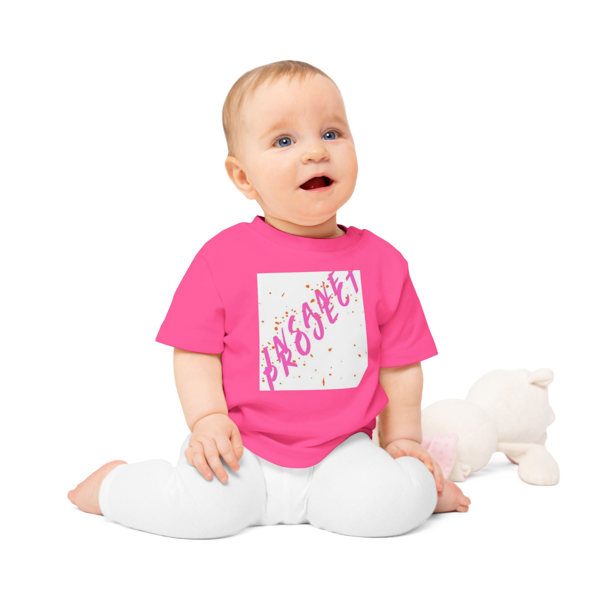 Pink Princess Script Pocket Tee — Baby Gift